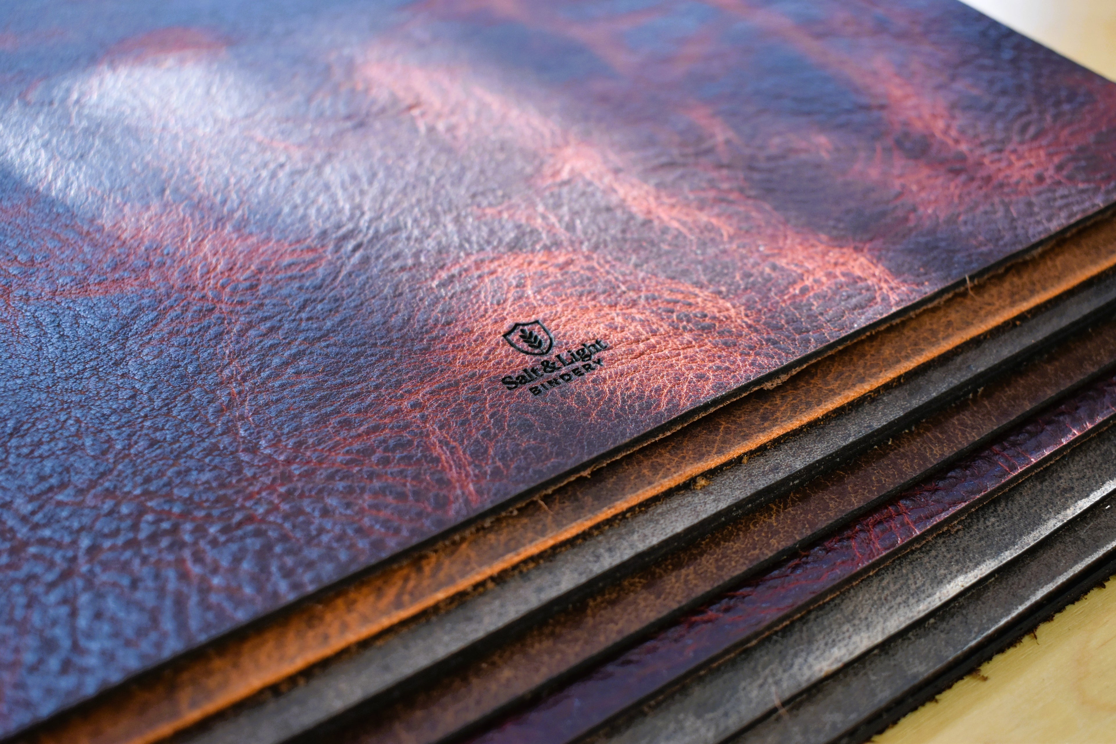Leather Bible Covers stacked