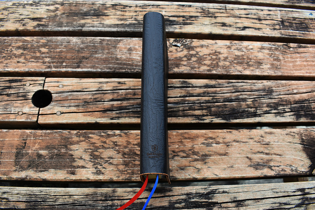 ESV Thinline Handbound Leather Bible - Obsidian Burnt Orange, Personalised