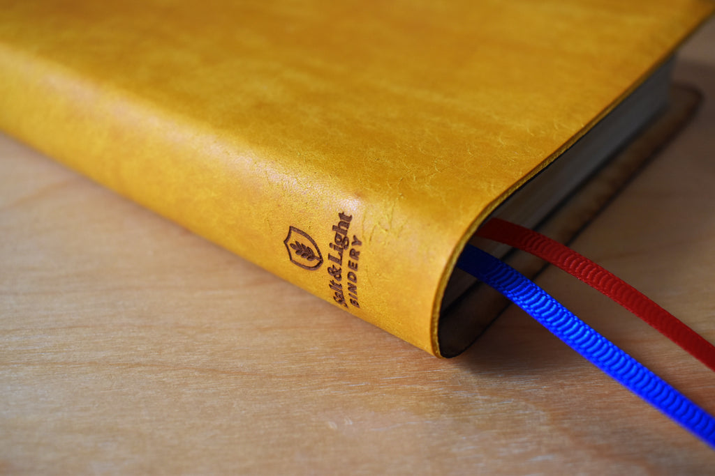 ESV Thinline Bible - Handbound Colour Italian Leather - Burnt Sienna