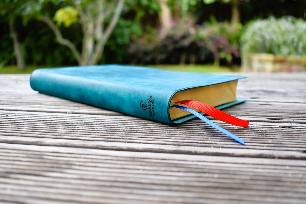 ESV Thinline Bible - Handbound Colour Italian Leather - Cobalt