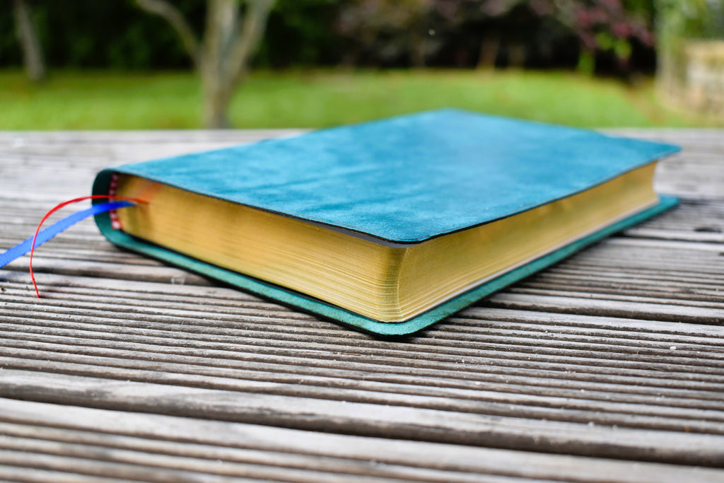 ESV Thinline Bible - Handbound Colour Italian Leather - Cobalt