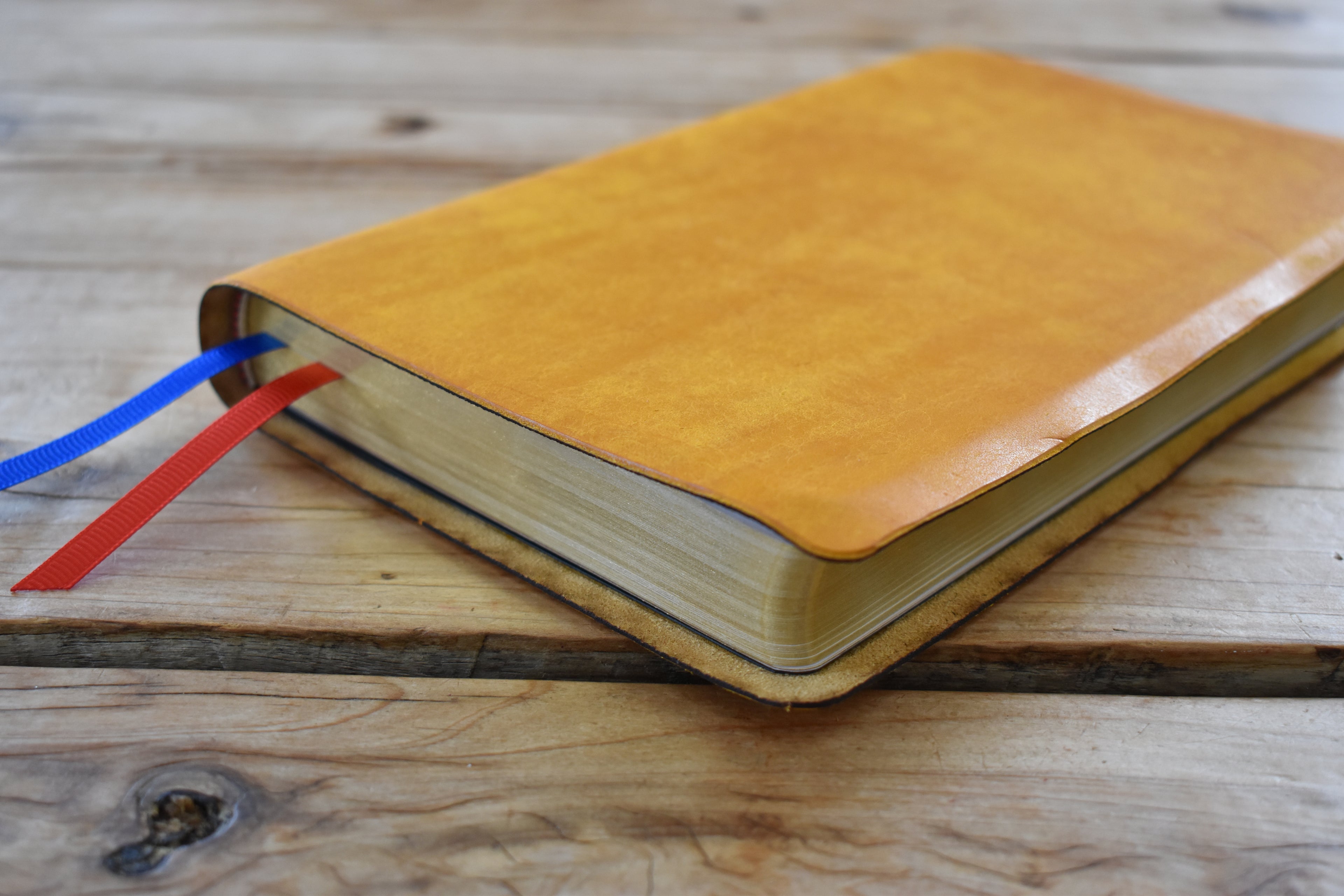 ESV Thinline Bible - Handbound Colour Italian Leather - Burnt Sienna