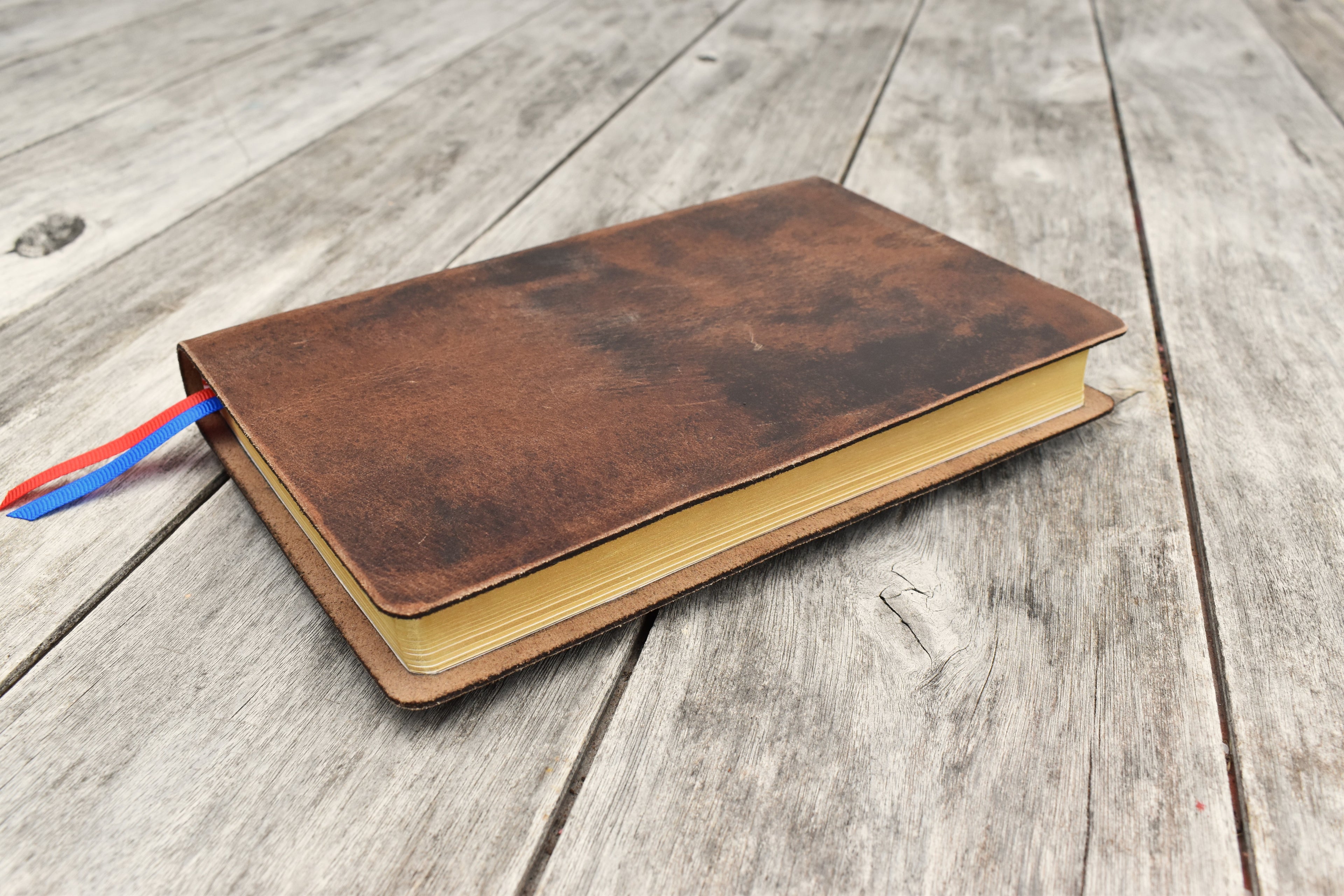 ESV Thinline Handbound Leather Bible - Earth & Stone, Personalised Engraving