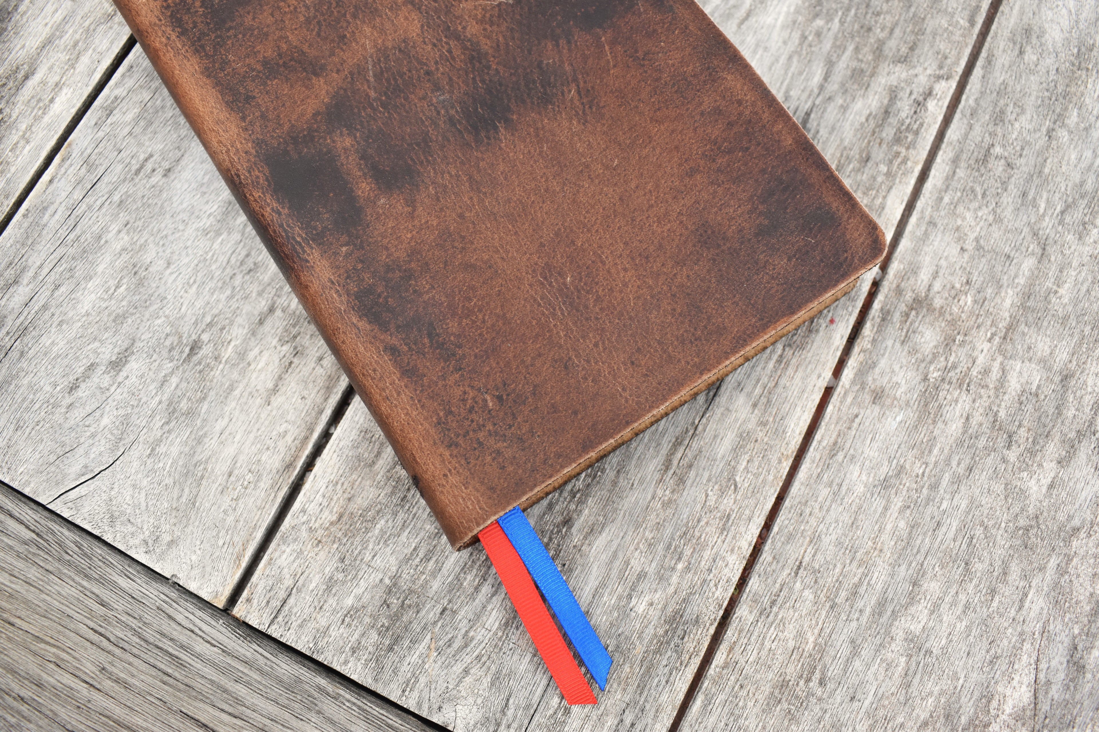 ESV Thinline Handbound Leather Bible - Earth & Stone, Personalised Engraving