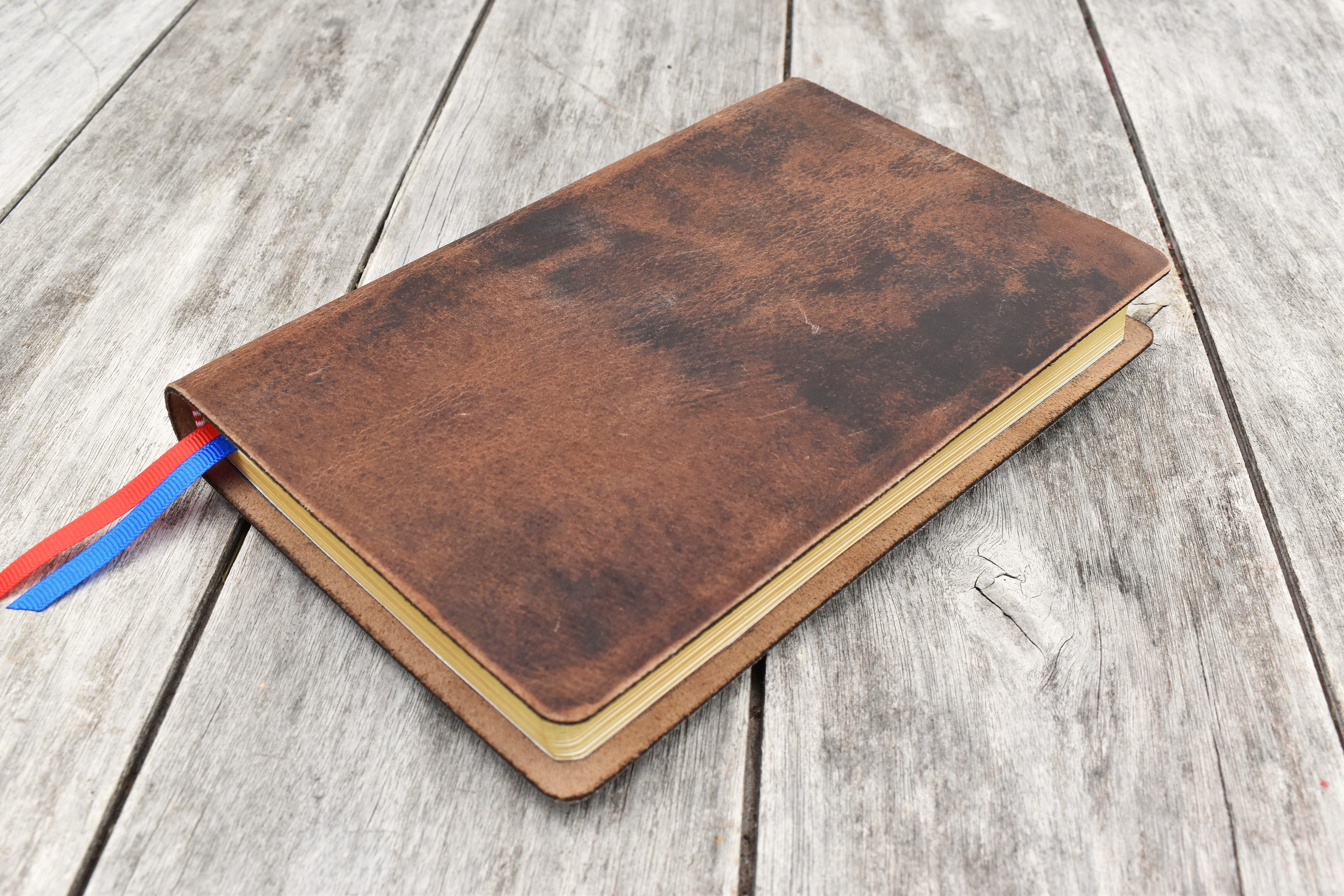 ESV Thinline Handbound Leather Bible - Earth & Stone, Personalised Engraving