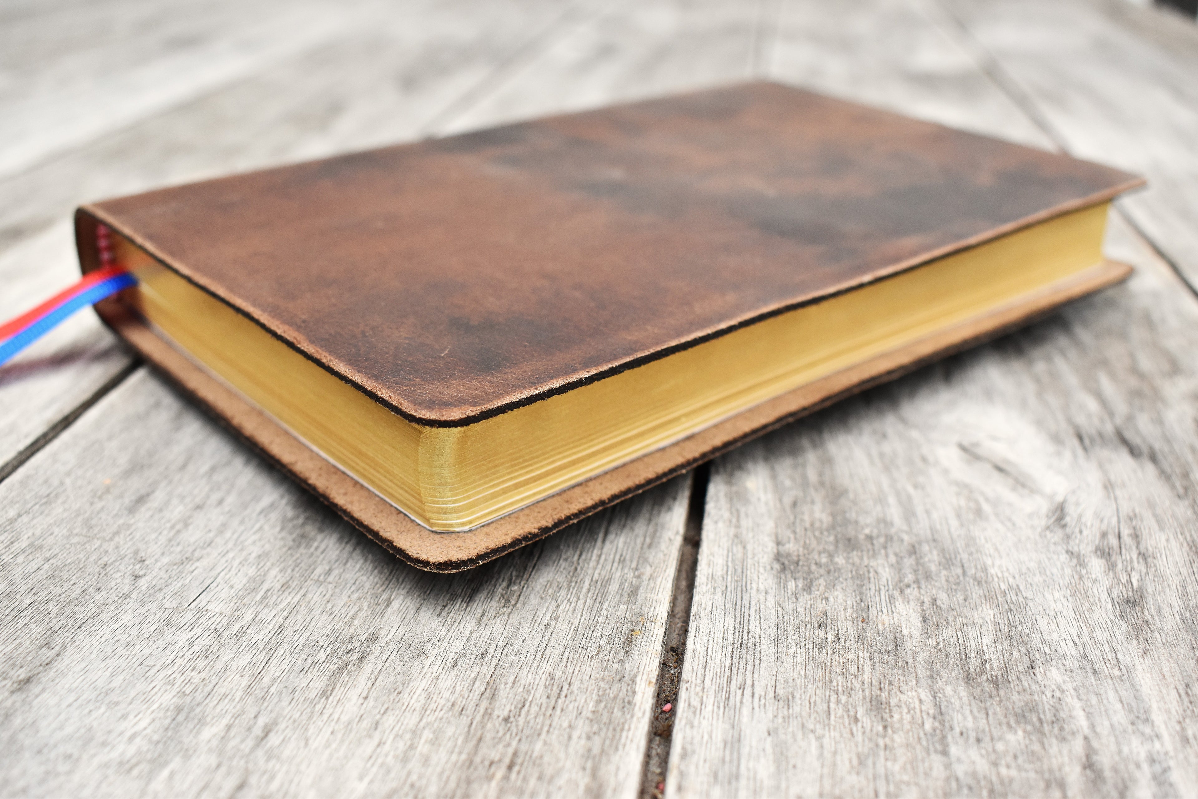 ESV Thinline Handbound Leather Bible - Earth & Stone, Personalised Engraving