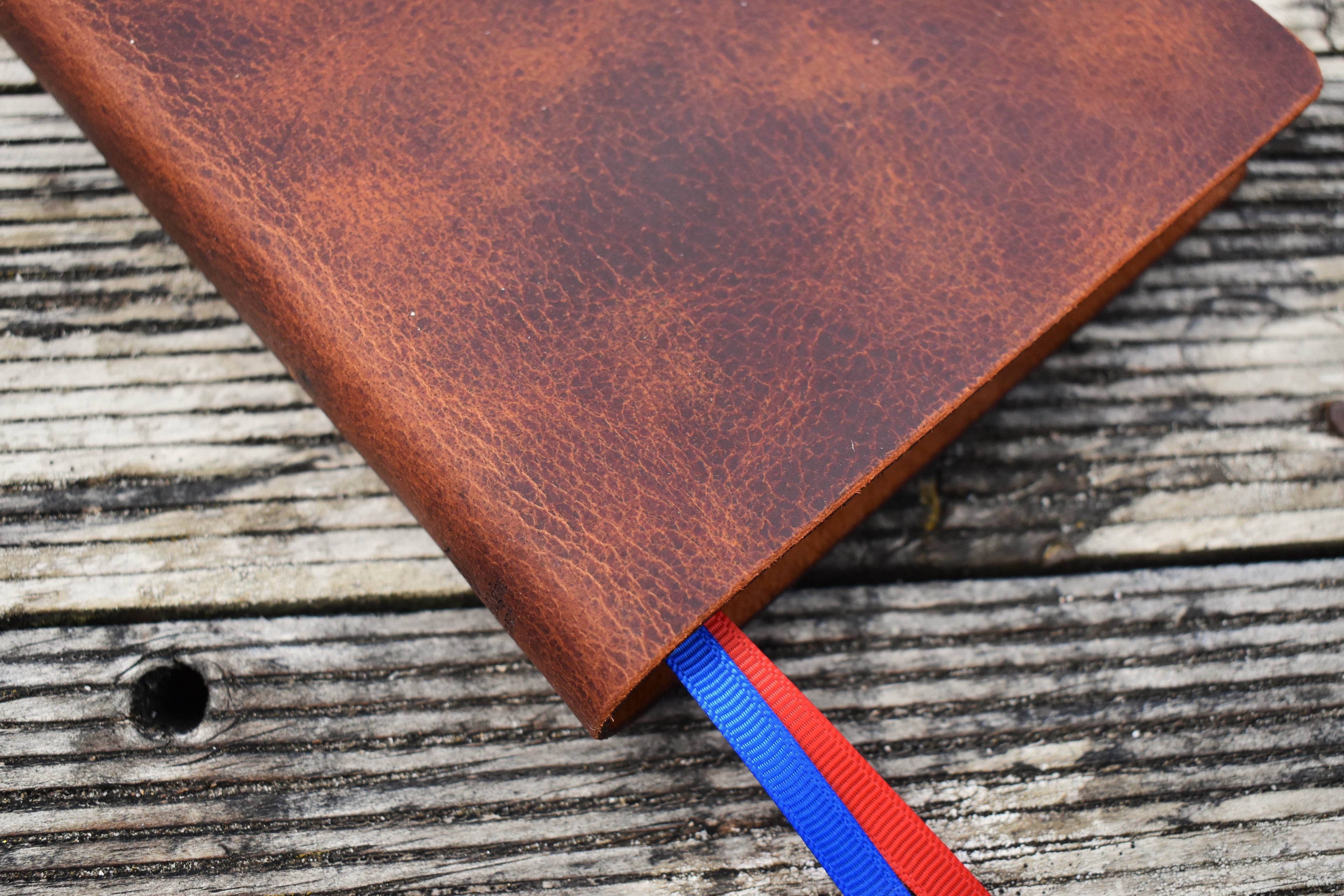 ESV Thinline Handbound Leather Bible - Hard Wax Copper, Personalised