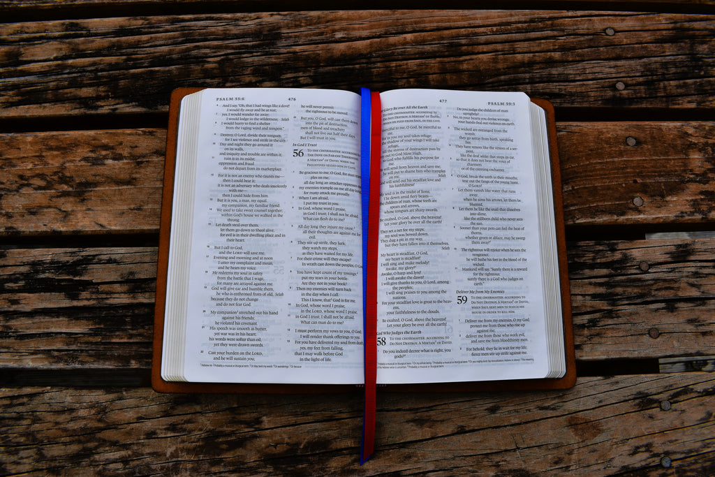 ESV Thinline Handbound Leather Bible - Hard Wax Copper, Personalised